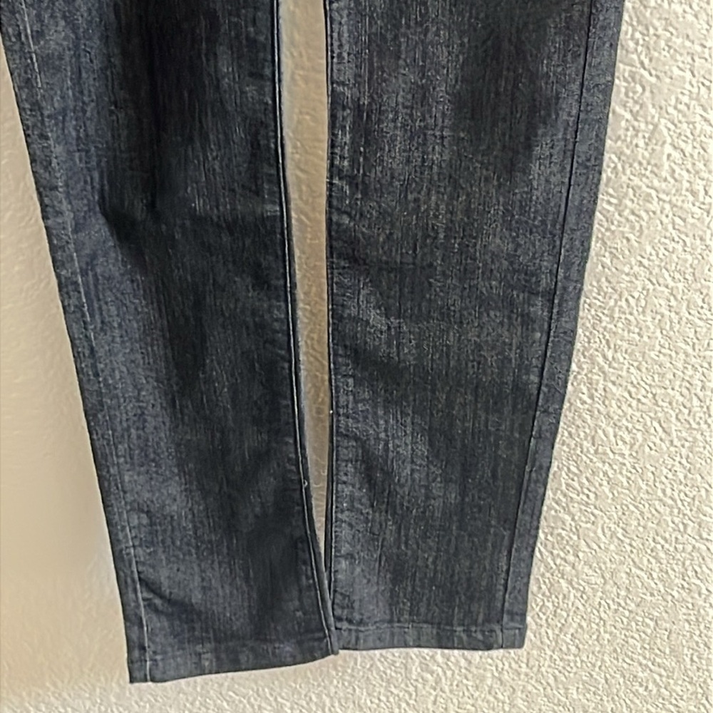 Judy Blue Rhinestone Straight Leg Stretch Mid Rise Indigo Denim Jeans Size 26 - Picture 3 of 6